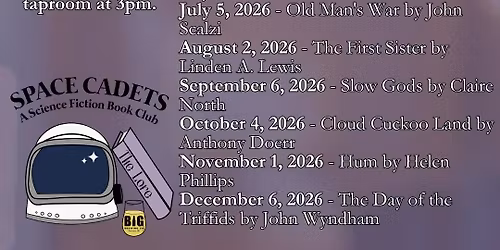 Space Cadets Sci-Fi Book Club at Beer Is Good Brewing Co.