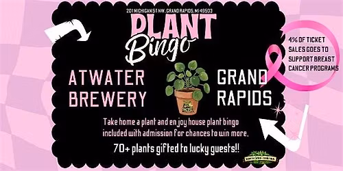 Plant Bingo at Atwater Brewery in Grand Rapids \/ 80+ houseplants won!