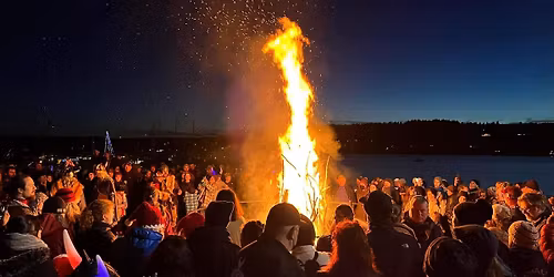 Viking Halloween bonfire