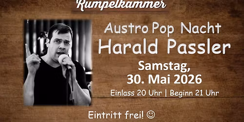 Austro Pop Nacht - in der Rumpelkammer - mit Harald Passler