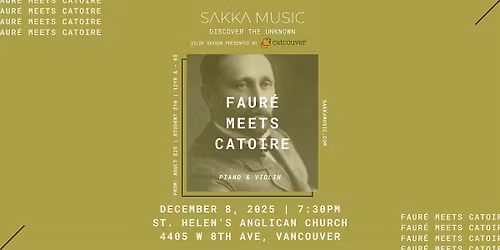 Faur\u00e9 meets Catoire - Violon & Piano