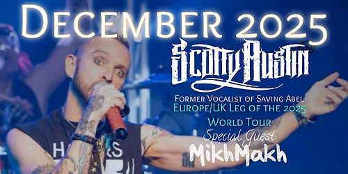 Scotty Austin former vocalist of Saving Abel in Wrexham