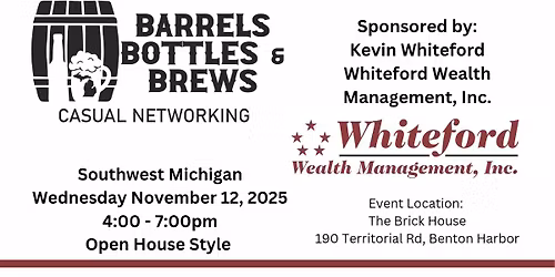 Barrels Bottles & Brews - SWMI In Person networking event November 2025