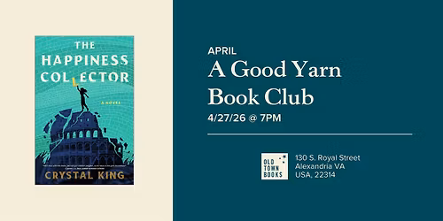 April A Good Yarn Book Club: The Happiness Collector