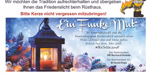 Friedenslichtaktion 2025 der Feuerwehrjugend R\u00fcckersdorf