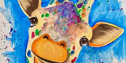 Paintopia at Calme Paint party - Colourful Giraffe 
