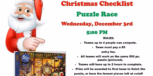 Christmas Checklist Puzzle Race