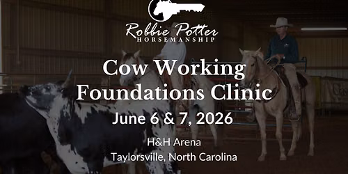 Robbie Potter Cow Working Foundations Clinic at H&H Arena