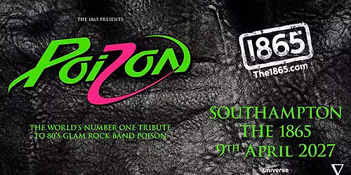 Poizon Tribute UK \u2022 The 1865 \u2022 Southampton \u2022 09.04.27