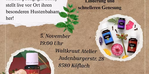 Vortrag mit \u00e4th. \u00d6len gegen die Erk\u00e4ltungszeit 