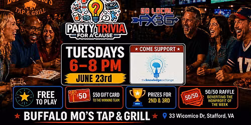 FREE  Party Trivia Night to support The Knowledge Exchange
