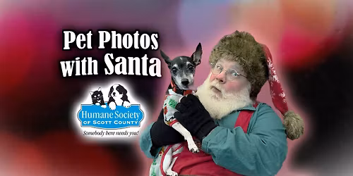 Pet photos with Santa