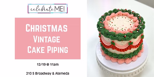 Christmas Vintage Cake Piping
