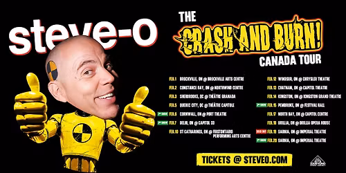 Steve-O Crash & Burn Tour Brockville ON
