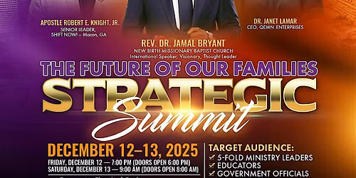 THE FUTURE OF OUR FAMILIES STRATEGIC SUMMIT
