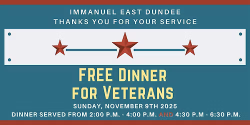 FREE Dinner for Veterans 2025