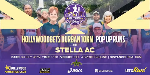Hollywoodbets Durban 10km Pop Up Run - Stella AC