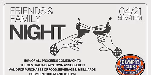 Friends & Family Night at The Oly Club