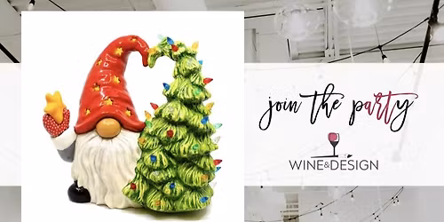 Large Ceramic Light Up Tree Hugging Gnome | Wine & Design