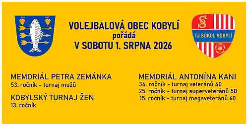 Volejbalov\u00e9 memori\u00e1ly Kobyl\u00ed 2026