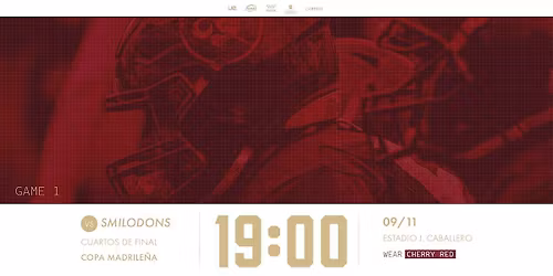 Cavaliers vs Smilodons, Dom. 9 Nov., 19:00