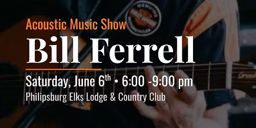 Bill Ferrell Acoustic Music Show Outdoors on the Patio