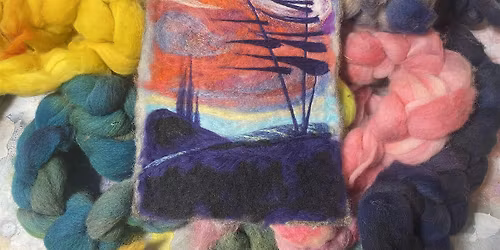Paint with Wool - LARGE Needle Felted Landscape at the Tett