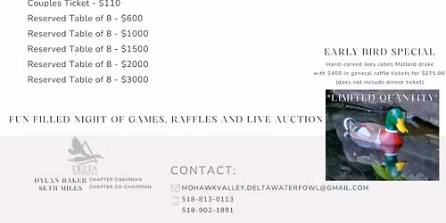 Mohawk Valley Chapter Banquet Dinner