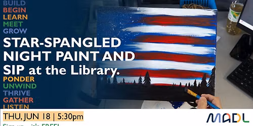 Star-Spangled Night Paint and Sip