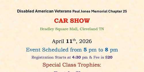 38th Annual April Car Show