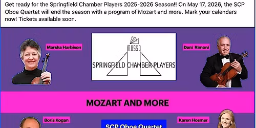 Springfield Chamber Players perform "Mozart and More"