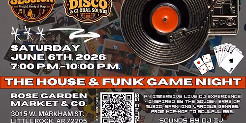 \ud83c\udfb6CLASSIC CUTS: THE FUNK & HIP-HOP GAME NIGHT \ud83c\udfb2 Saturday, June. 6th |  7:00PM-10:00PM