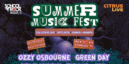 SCHOOL OF ROCK MCALLEN - SUMMER MUSIC FEST