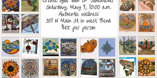 8 Seats available 5\/9 Suncatchers!  Bring Your Mom Create a 12" Resin & Glass Suncatchers