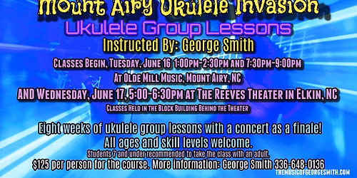 MAUI 51 Ukulele Group Classes Begin June 16 and 17