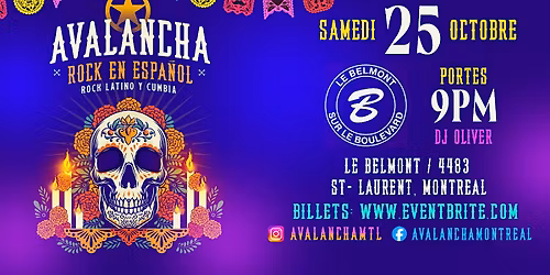 Avalancha - Rock en espa\u00f1ol - D\u00eda de Muertos - 9.\u00aa  edici\u00f3n