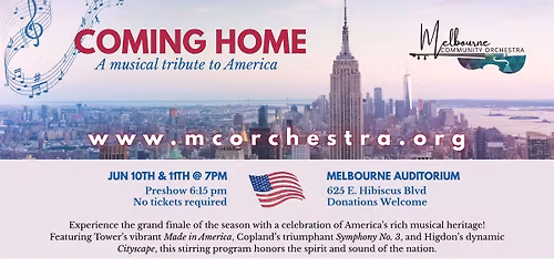 MCO Concert Series: Coming Home, A Musical Tribute to America