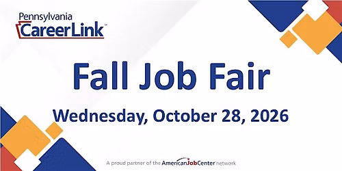 PA CareerLink\u00ae Columbia\/Montour Counties 2026 Fall Job Fair