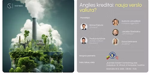 Verslo pusry\u010diai: Anglies kreditai \u2013 nauja verslo valiuta?