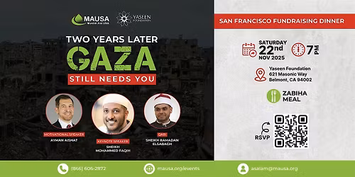 Two Years Later: Gaza Still Needs You - San Francisco Fundraising Dinner