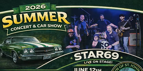 \ud83c\udfb62026 Summer Concert Series\ud83c\udfb6-\ud83c\udfb8Star69\ud83c\udfb8-June 12th-6pm-9pm- Lake Hills Park