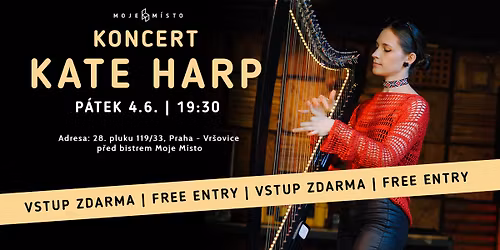 Koncert Kate Harp v Bistru Moje M\u00edsto \ud83c\udf9f\ufe0f VSTUP ZDARMA