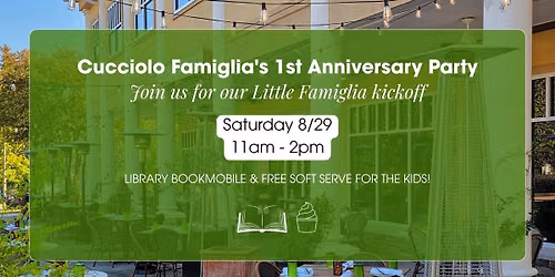 Cucciolo Famiglia's 1st Anniversary Party
