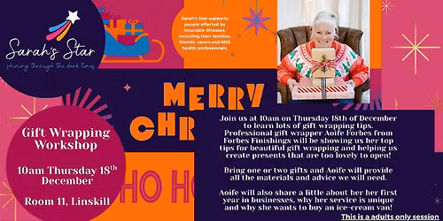 Gift Wrapping Workshop - Sarah's Star Charity