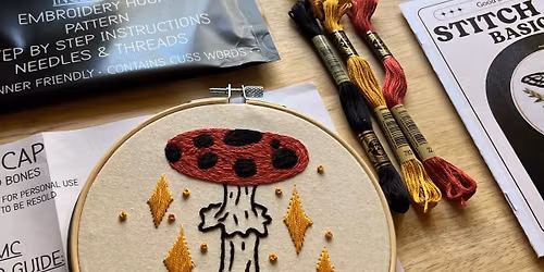 Stitch + Sip: Embroidery Night