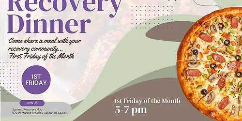 First Friday Recovery Community Dinner