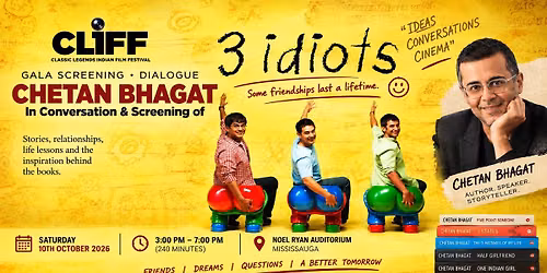 Chetan Bhagat In Conversation & Gala Screening of 3 Idiots