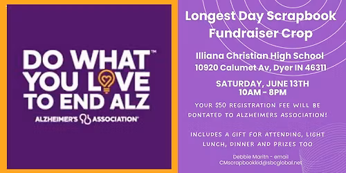 Longest Day Scrapbook Fundraiser Crop
