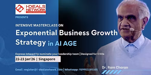Exponential Business Growth Strategy in the AI Age by Dr. Ram Charan