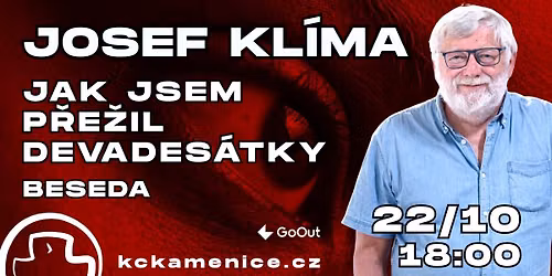 Josef Kl\u00edma: Jak jsem p\u0159e\u017eil devades\u00e1tky \u2013 beseda | KC Kamenice | zm\u011bna term\u00ednu